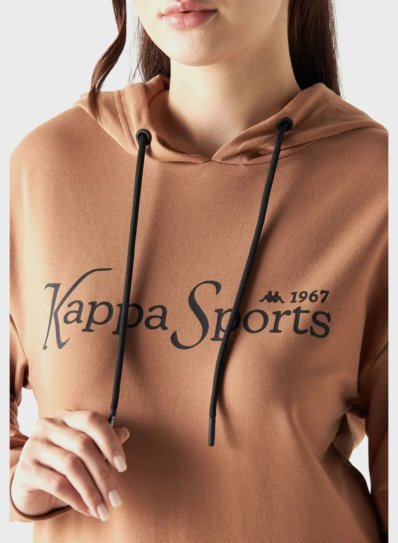 Kappa Logo Tape Detail Hoodie