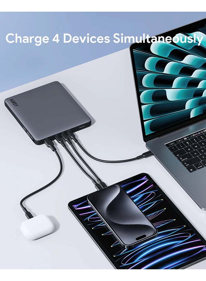 أوكي بطارية متنقل 20,000 ميللي أمبير  PD بقدرة 100 واط  رمادي 20000 mAh - Image 3