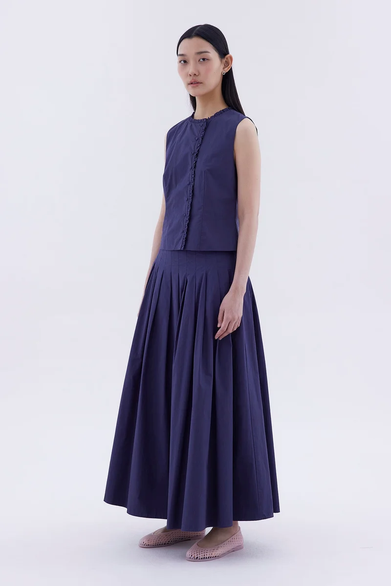 ذا اديتورز ماركت Tiselle Ruffle-Trim Top