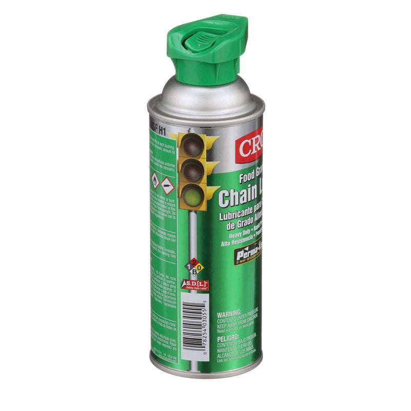 CRC Food Grade Chain Lube 03055 â€“ 12 Wt. Oz. Aerosol, NSF H1 Gear, Chain, and Wire Lubricant - Image 3