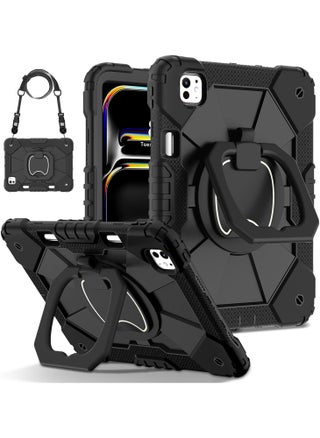Shoulder Strap Tablet Case Compatible with iPad Pro 13 Inch 2024 (M4, 7th Gen), Heavy Duty Shockproof Protective Cover with Kickstand, Handle, Shoulder Strap - pzsku/Z4C8C8FBDBB38D8123DD4Z/45/_/1718875806/b21257ba-fddf-4266-8e10-c721e2e8644e