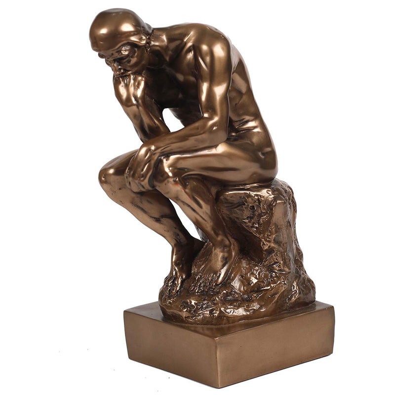 MagicsculpThe Thinker Statue in Premium Cold Cast Bronze 12Inch Museum Grade Collectible FigurineLargeDecoration