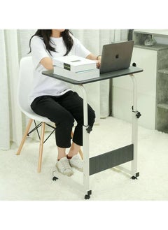 Adjustable Height Laptop Table with, Mobile Computer Stand Desk Portable Side Table for Bed Sofa, Bed, Balcony, Garden Folding Table