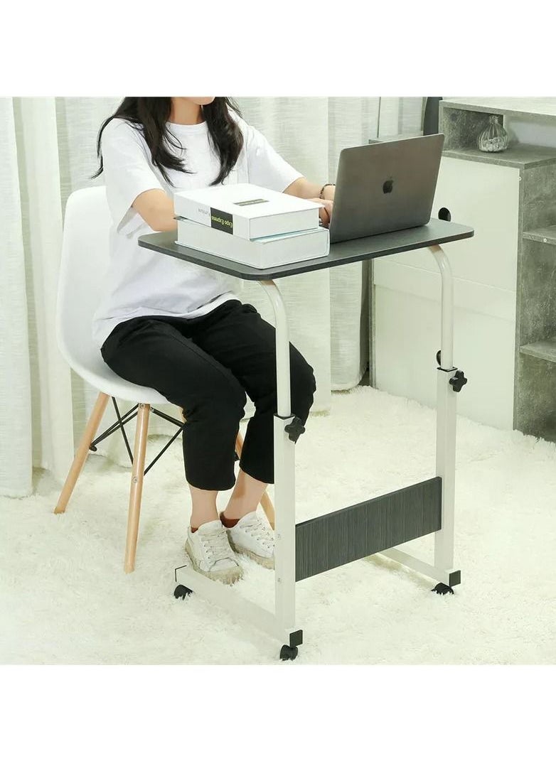 Generic - Adjustable Height Laptop Table with, Mobile Computer Stand Desk Portable Side Table for Bed Sofa, Bed, Balcony, Garden Folding Table - Image 1