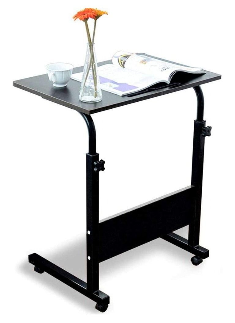 Generic - Adjustable Height Laptop Table with, Mobile Computer Stand Desk Portable Side Table for Bed Sofa, Bed, Balcony, Garden Folding Table - Image 1