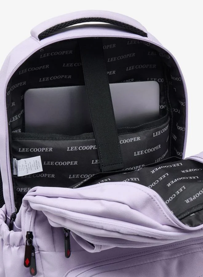 Lee Cooper LILAC Solid Backpack For Kids 13+ Years With Padded Straps for Women | Best Price UAE