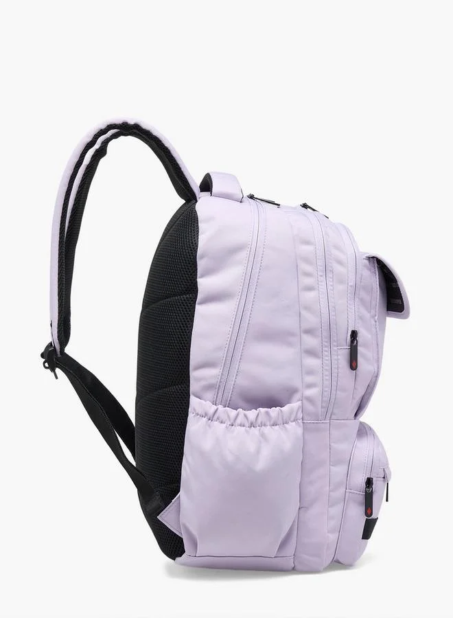 Lee Cooper LILAC Solid Backpack For Kids 13+ Years With Padded Straps for Women | Best Price UAE