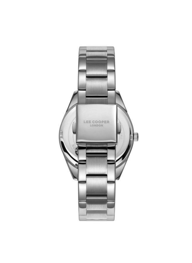 Lee Cooper Lee Cooper Men's Watch, Analog Display and Metal Strap - LC08015.350, Silver  - Image 2