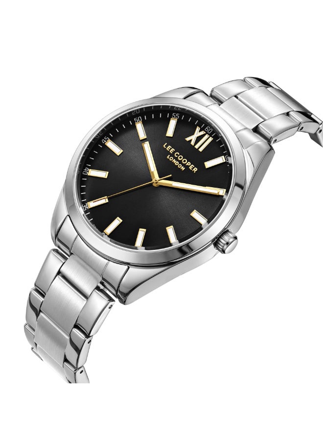 Lee Cooper Lee Cooper Men's Watch, Analog Display and Metal Strap - LC08015.350, Silver  - Image 3