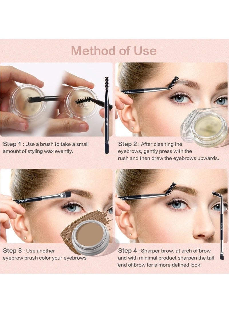 يوكانبي Ucanbe مقاوم للماء طويلة الأمد جل الحاجب والبوميد الثنائي - Image 3