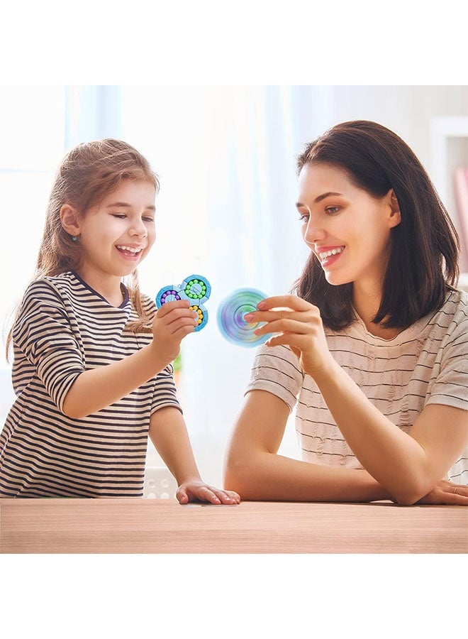 سبينر مكعب الفاصوليا السحرية الدوار، لعبة تعليمية 2 في 1 بأحجية خرز مرحة، لعبة فيدجيت حسية يدوية، هدية مثالية للحفلات، ألعاب مكتبية. - Image 3