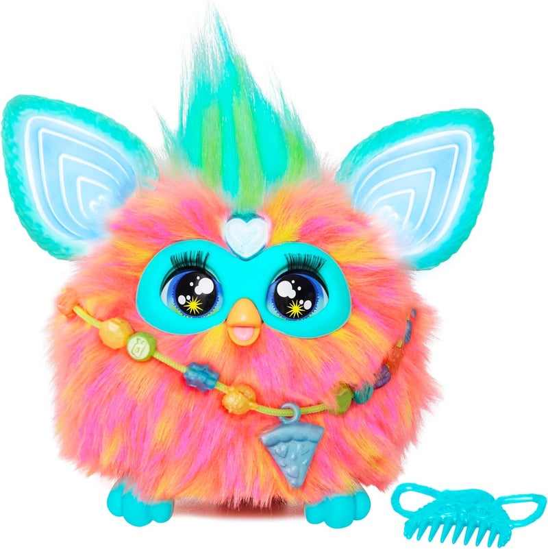 Furby Micro Coral Interactive Plush Toy - Image 1