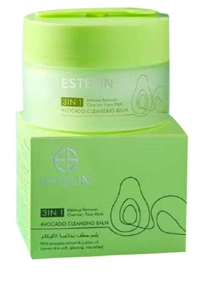 ESTELIN - 3 IN 1 AVOCADO CLEANSING BALM 100g - Image 1