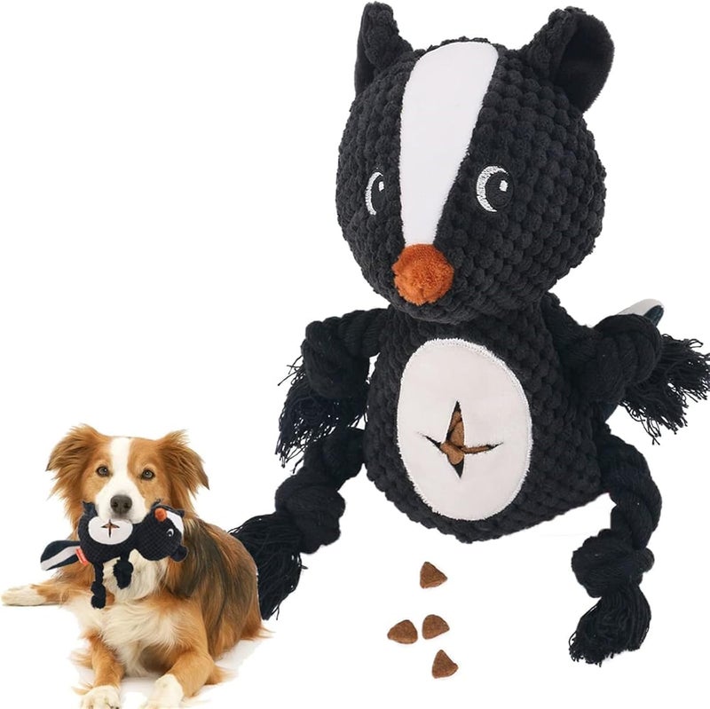 X spring Dog Squeaky Toy - Durable Interactive Chew Rope with Knots for Puppies - Image 1