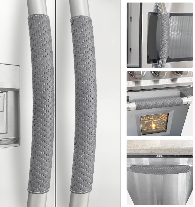 Refrigerator Door Handle Covers 5 PCS Performance Appliance Handle Covers NonSlip Fridge Door Handle Covers Keep Your Kitchen Clean Microwave Oven Dishwasher door Handle ProtectorsDark Gray