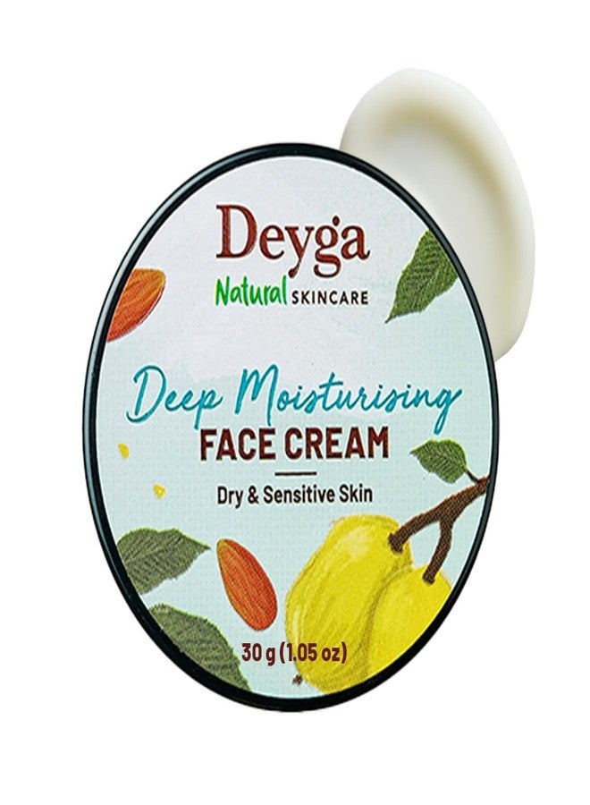 Deyga Deep Moisturising Face Cream – Intensive Hydration for Dry & Sensitive Skin with Marula, Almond & Cardamom – 30g - Image 1