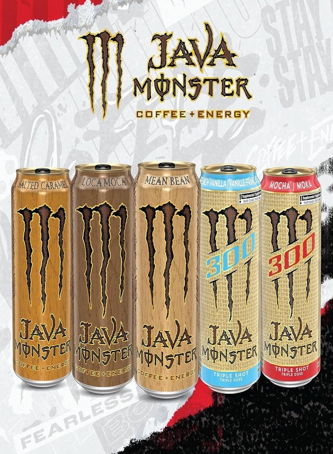 Monster Java Energy Drink Collection, 1 Mocha Triple Shot, 1 Loca Moca Coffee, 1 French Vanilla Triple Shot, Each 443mL X Pack Of 3 (Product Of UK) From DECADENT FOODS - Image 2