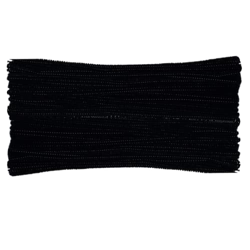 GOTOONE Black Pipe Cleaners Chenille Stems 100 Pieces for DIY Art Craft Decorations Creative (0.24 x 12 Inch) - Image 1