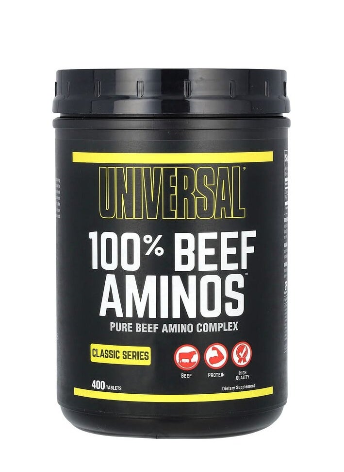UNIVERSAL NUTRITION - 100% Beef Aminos 400 Tablets - Image 1