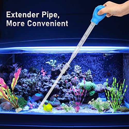 Liveek 5 in 1 Aquarium Coral Feeder Kit, Luxiv 2 Pcs 60ml and 30ml Aquatic Reef Feeding Dropper with 10in Extender Pipe, 2 Pcs Stainless Steel Straight and Curved Aquarium Tweezers for Feeding Tong (Silver) - Image 5