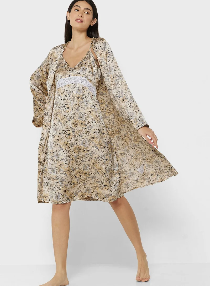ELLA Night Slip Dress With Robe