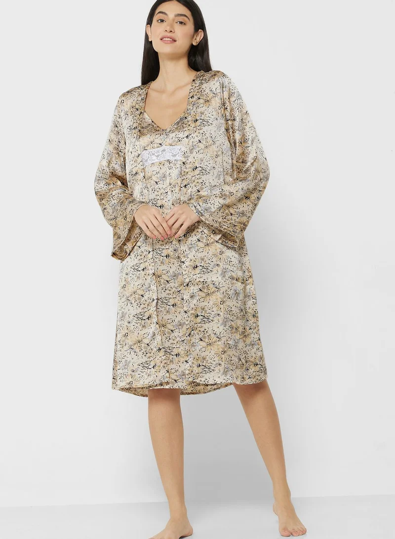 ELLA Night Slip Dress With Robe