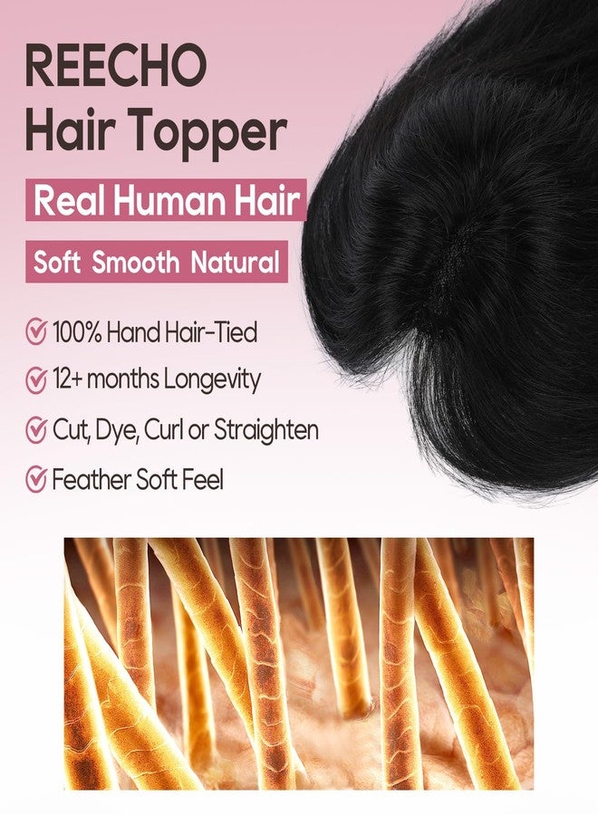 ريتشو وصلات شعر ريتشو للنساء من شعر بشري طبيعي، وصلات شعر بشري سلسة مع غرة، وصلات شعر بمشابك ثلاثية الأبعاد بزاوية 360 درجة مع غرة للاستخدام اليومي، لون أسود طبيعي - Image 3