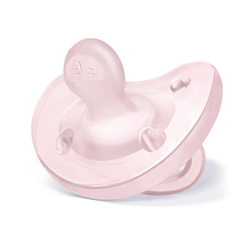 Chicco PhysioForma Silicone Orthodontic Pacifier, 0-6m | 100% Soft Silicone | Supports Breathing & Oral Development | Satin-Textured Nipple | Includes Sterilizing Case | BPA Free | Multipack, 4pk - Image 5