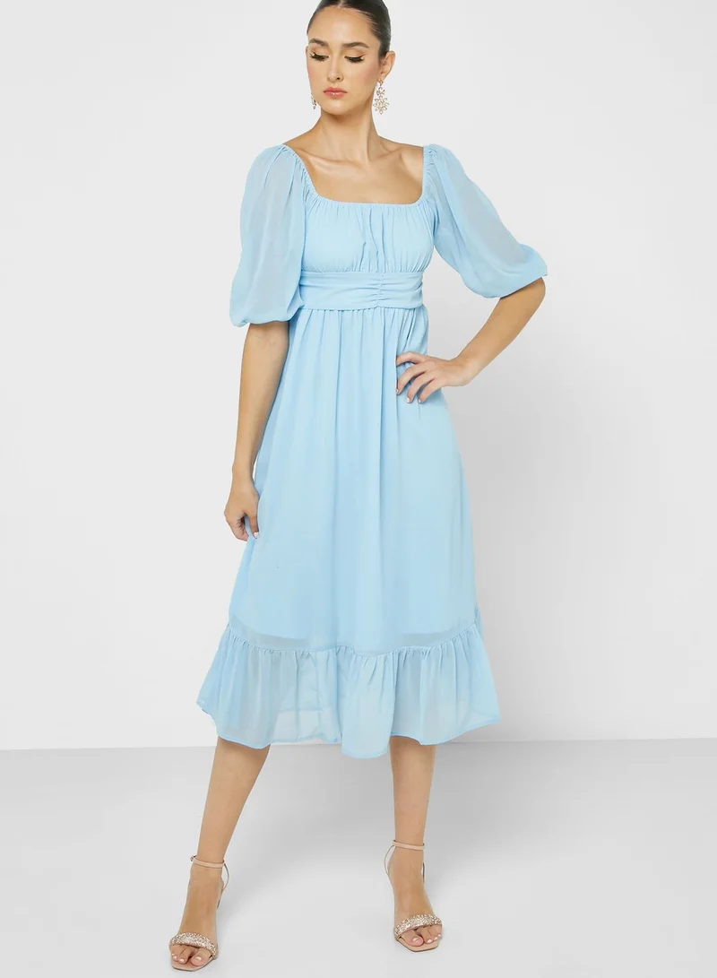 ELLA Puff Sleeve Dress