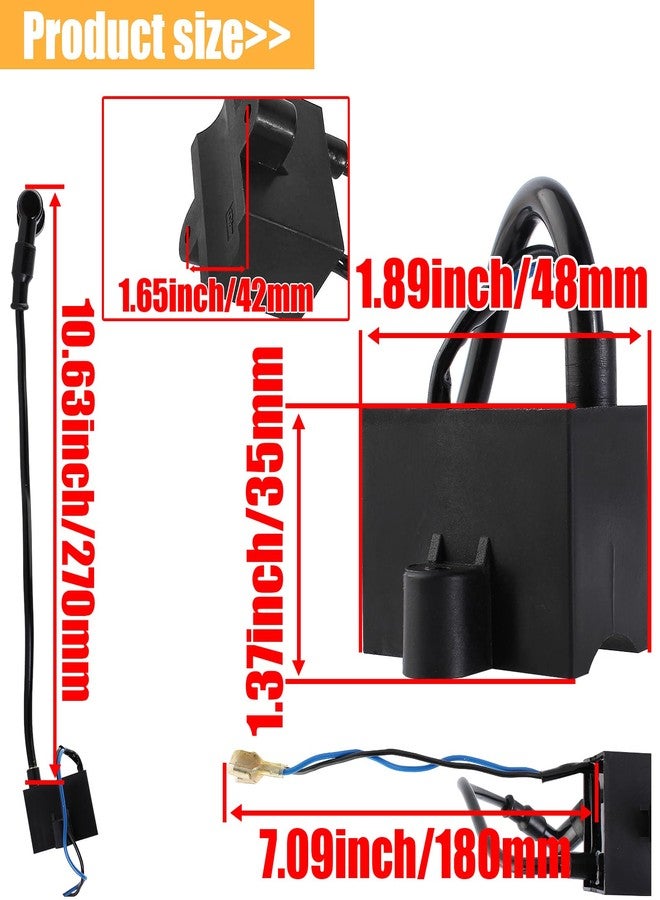 QAZAKY ملف إشعال CDI من كازاكي + ملف مغناطيسي لمحركات ثنائية الأشواط سعة 49 سم مكعب، 50 سم مكعب، 60 سم مكعب، و80 سم مكعب، للدراجات النارية والهوائية. - Image 2