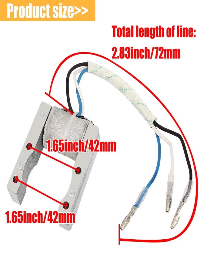 QAZAKY ملف إشعال CDI من كازاكي + ملف مغناطيسي لمحركات ثنائية الأشواط سعة 49 سم مكعب، 50 سم مكعب، 60 سم مكعب، و80 سم مكعب، للدراجات النارية والهوائية. - Image 3