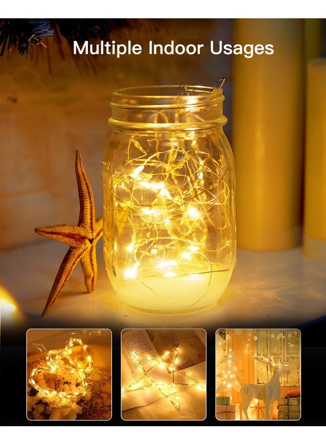 برايتاون سلسلة أضواء تعمل بالطاقة الشمسية مقاومة للماء في الهواء الطلق، 4 مجموعات بإجمالي 132 قدمًا 400 مصباح LED يعمل بالطاقة الشمسية مع 8 أوضاع، أضواء خارجية تعمل بالطاقة الشمسية للفناء والحديقة والأشجار وحفلات الزفاف والكريسماس، لون أبيض دافئ - Image 4