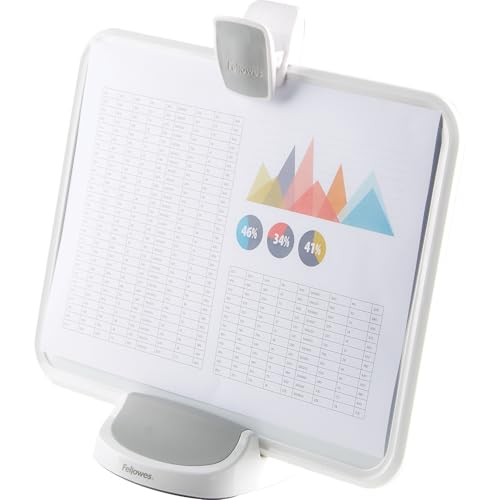 Fellowes I-Spire Series Document Lift/Holder, White/Gray (9311503) - Image 4