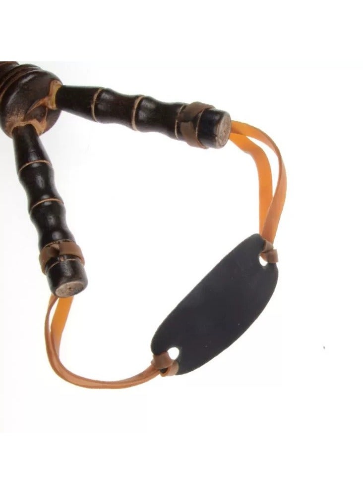 Wooden Slingshot Catapult Hand Made Classic Bamboo Style Traditional Toy For Kids 20x10cm - Image 4