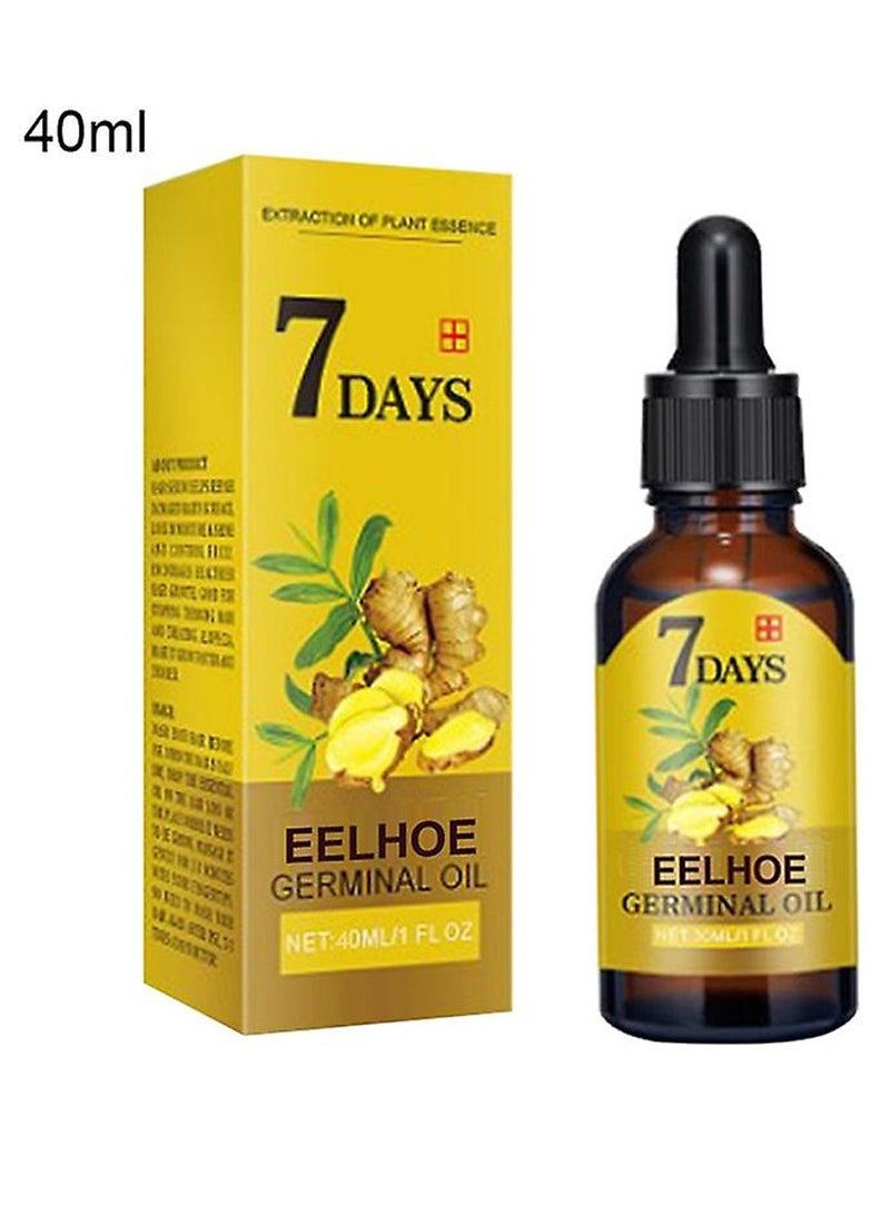 EELHOE Fast Hair Growth Serum Ginger Natural Anti Hair Loss Regrowth Essential Oil For Men Baldhead Repair Women Damaged Hair Root Care - Image 2