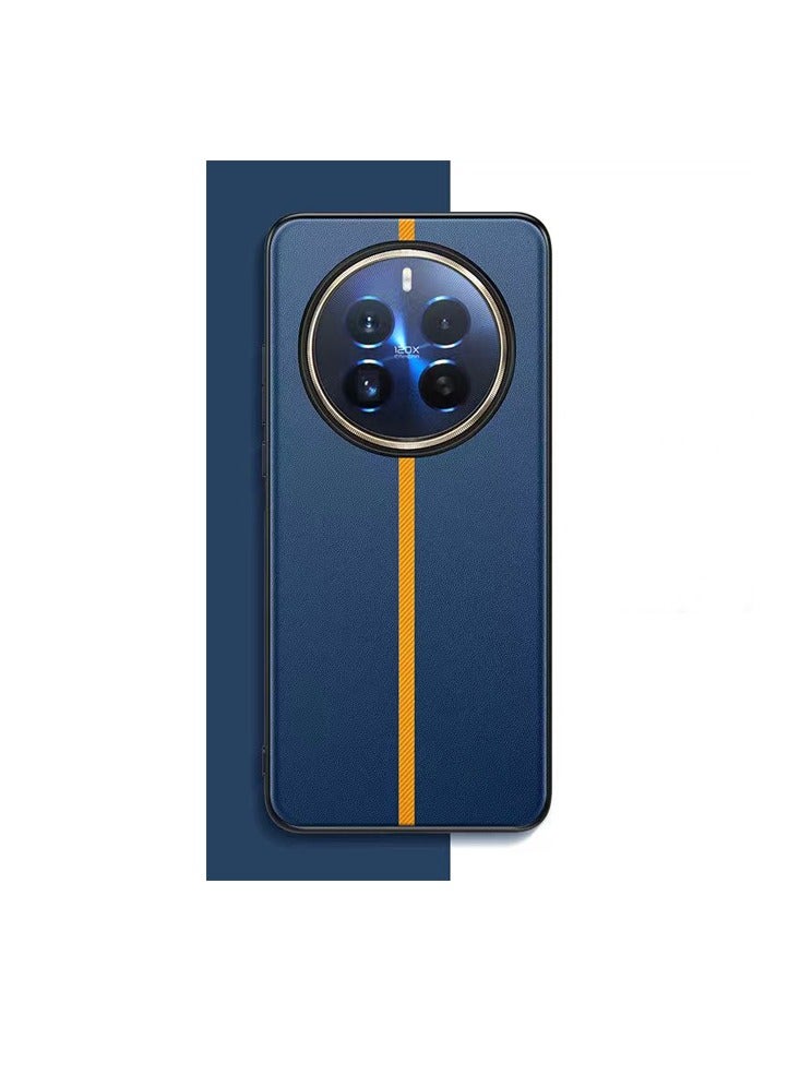 general Realme 12 Pro Plus Plain Skin Case Leather TPU Shock-proof Drop-proof and Fingerprint-proof Phone Case - Image 1