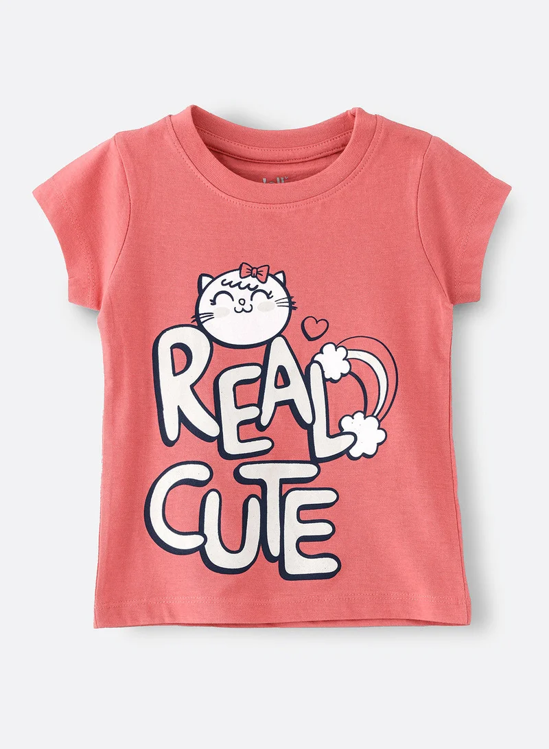 Jelliene Basic round neck graphic t-shirt