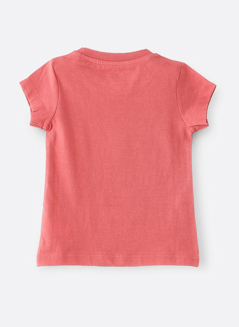 Jelliene Basic round neck graphic t-shirt