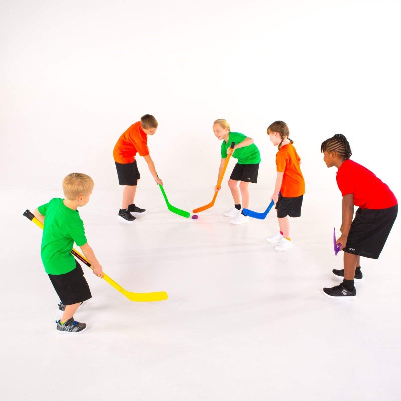 Cramer Cosom Floor Hockey and Street Hockey Pucks for Hockey Practice and Training, High School Physical Education Equipment, Lightweight Plastic For Fast Action, Rugged, All Surface, Set of 6 Colors - Image 2