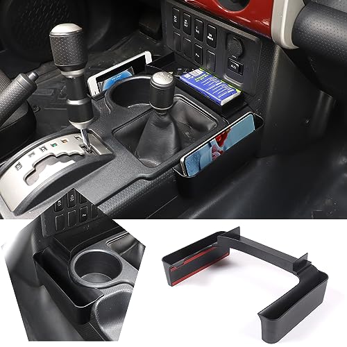 HAPPYHORSE Center Console Shifter Storage Box Compatible with FJ Cruiser 2007-2021, Organizer Gear Side Storage Tray for FJ Accessories, Interior Accessories - Image 1