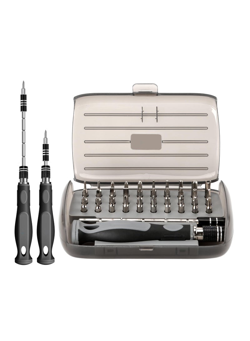 SYOSI Professional Screwdriver Set SYOSI Small Screwdriver Set with 30Pcs Precision Screwdriver Bits, Extended Screwdriver Hand Tool for Watch, Glasses, Cell Phone, Switch, Laptop and Electronics Repair - Image 1