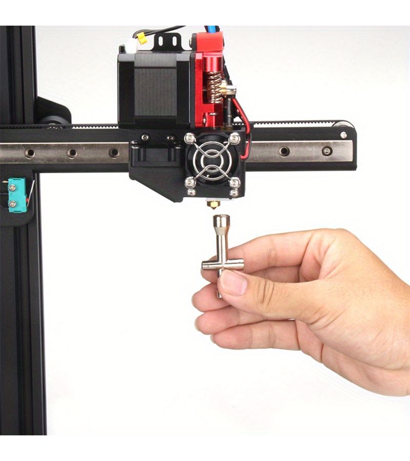مفك براغي سداسي فضي 4 في 1 لجوز الصواميل لطقم أدوات فوهة طابعة E3D V6 MK8 ثلاثية الأبعاد - Image 5