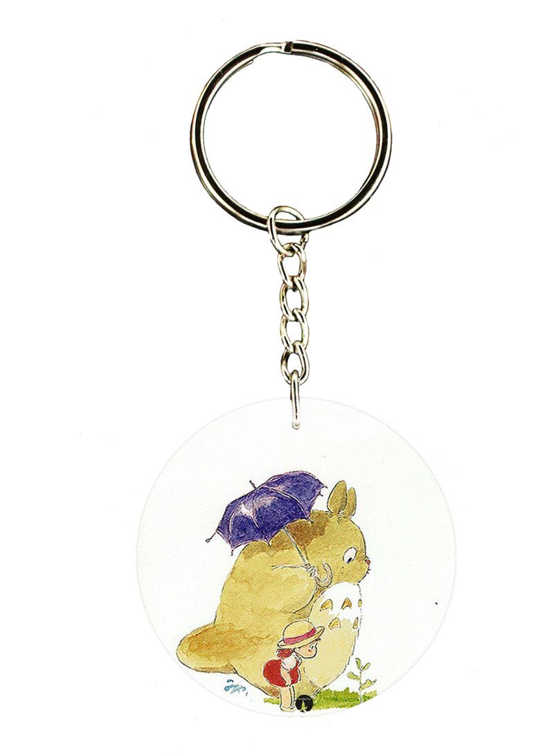 RKN Totoro From Studio Ghibli Double Side Printed Keychain