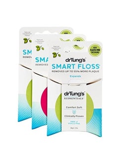 drTung's DrTung's Smart Floss, 30 yds, Dental Floss - Natural Cardamom Flavor Colors May Vary (3 Pack)  - Image 1