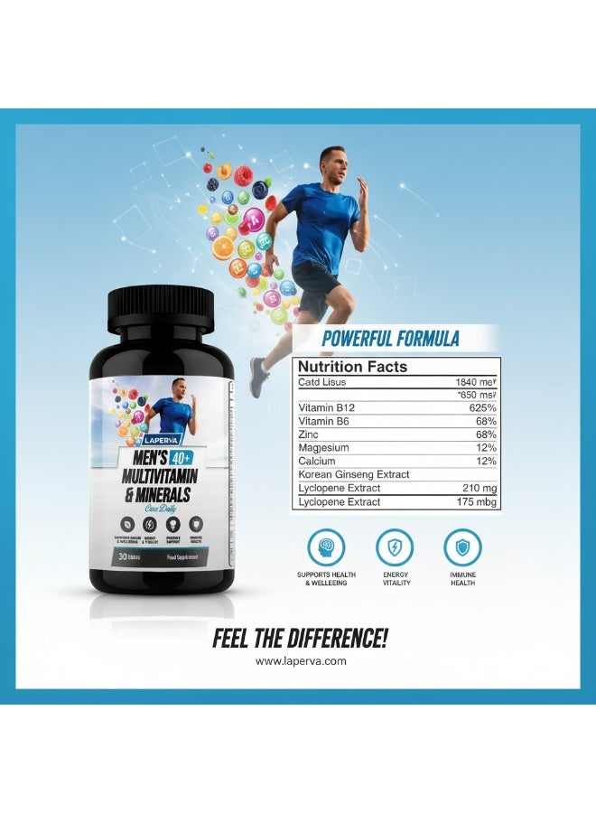 Laperva Men’s 40+ Multivitamin & Minerals, 30 Capsules - Image 3