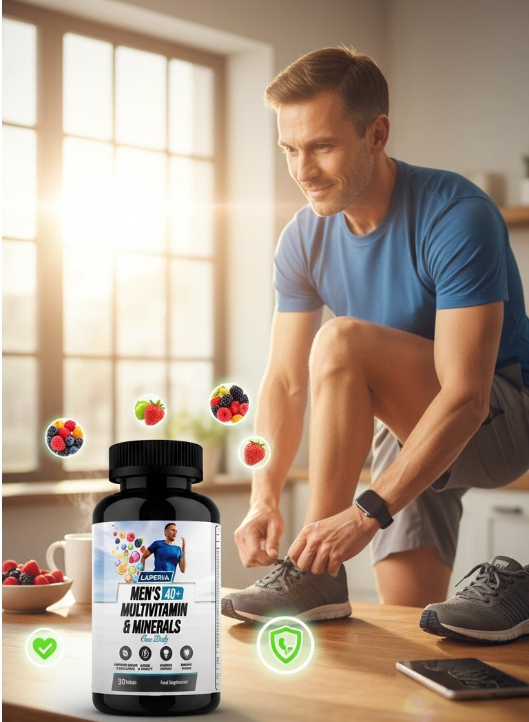 Laperva Men’s 40+ Multivitamin & Minerals, 30 Capsules - Image 5