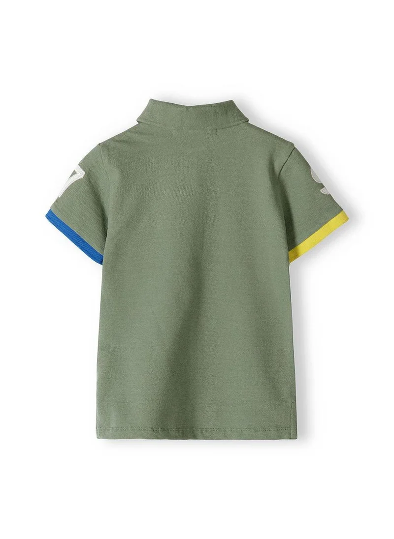 MINOTI Boys' Short Sleeve Polo Shirt with Button Placket