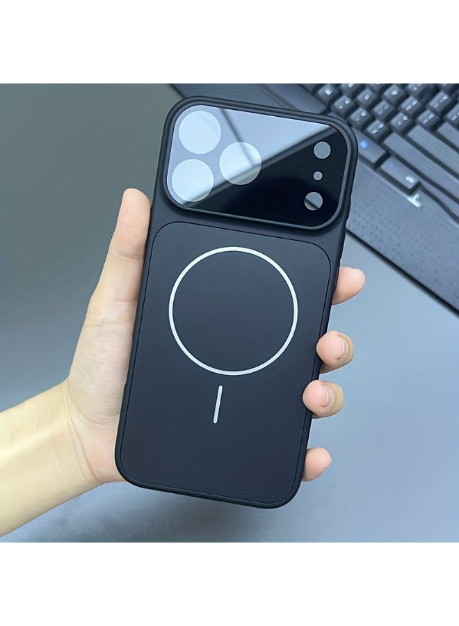 بورتوني جراب Magsafe لهاتف iPhone 15 Pro Max رفيع للغاية مع غطاء Mate لحماية الكاميرا لهاتف iPhone 15 Pro Max بتصميم نحيف، جراب هاتف صلب لهاتف iPhone 15 Pro Max مقاس 6.7 بوصة - Image 3