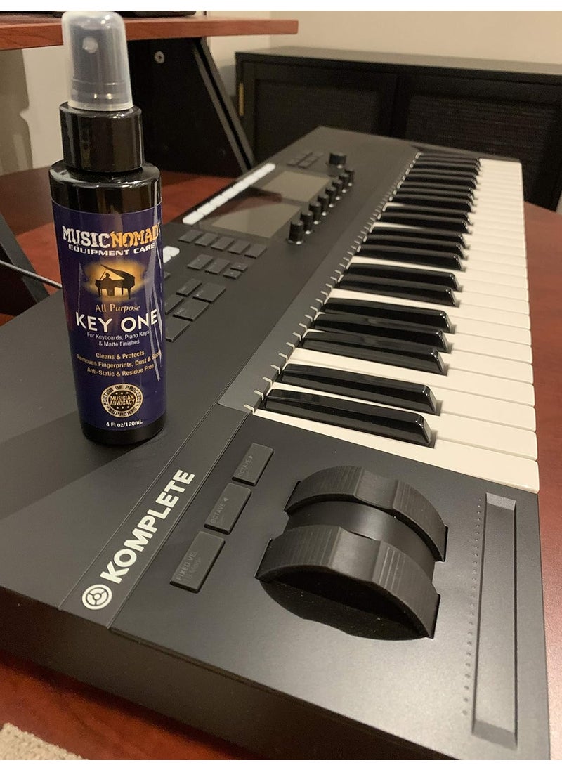 MusicNomad MusicNomad MN131 All Purpose Key ONE Cleaner for Keyboards MIDI Keyboard Controllers Keys Digital Pianos  Matte Pianos 4 oz  - Image 2