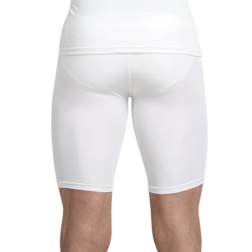 Shrey Apparels Compression Short Tights (XL, White) - Image 3